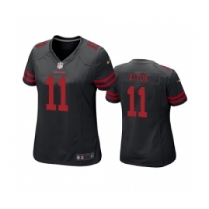 Women San Francisco 49ers #11 Brandon Aiyuk Black Jersey