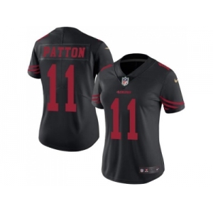 Women's Nike San Francisco 49ers #11 Quinton Patton Black Stitched NFL Limited Rush Jersey