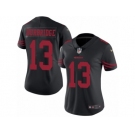 Women's Nike San Francisco 49ers #13 Aaron Burbridge Limited Black Rush NFL Jersey