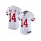 Women's Nike San Francisco 49ers #14 Y.A. Tittle Vapor Untouchable Limited White NFL Jersey