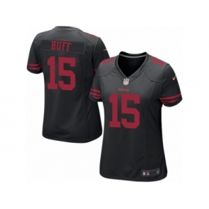 Women's Nike San Francisco 49ers #15 Josh Huff Limited Black NFL Jersey