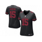 Women's Nike San Francisco 49ers #15 Pierre Garcon Game Black NFL Jersey