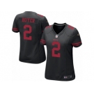 Women's Nike San Francisco 49ers #2 Brian Hoyer Limited Black NFL Jersey