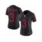 Women's Nike San Francisco 49ers #3 C. J. Beathard Limited Black Rush NFL Jersey