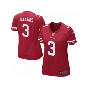 Women's Nike San Francisco 49ers #3 C. J. Beathard Limited Red Team Color NFL Jersey