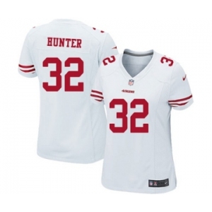 Women's Nike San Francisco 49ers #32 Kendall Hunter White NFL Jersey
