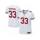 Women's Nike San Francisco 49ers #33 Rashard Robinson Limited White NFL Jersey