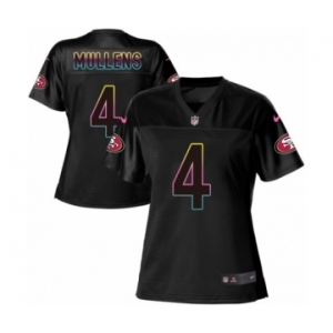 Women's Nike San Francisco 49ers #4 Nick Mullens Game Black Fashion NFL Jersey