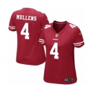 Women's Nike San Francisco 49ers #4 Nick Mullens Game Red Team Color NFL Jersey