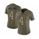 Women's Nike San Francisco 49ers #4 Nick Mullens Limited Olive Camo 2017 Salute to Service NFL Jersey