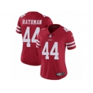 Women's Nike San Francisco 49ers #44 Tom Rathman Vapor Untouchable Limited Red Team Color NFL Jersey