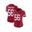 Women's Nike San Francisco 49ers #56 Reuben Foster Vapor Untouchable Limited Red Team Color NFL Jersey