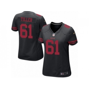 Women's Nike San Francisco 49ers #61 Andrew Tiller Limited Black Alternate NFL Jersey