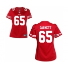 Women's Nike San Francisco 49ers #65 Joshua Garnett Red Team Color NFL Jersey
