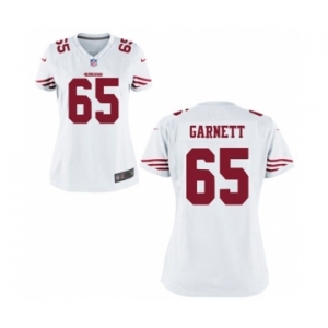 Women's Nike San Francisco 49ers #65 Joshua Garnett White NFL Jersey