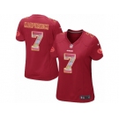 Women's Nike San Francisco 49ers #7 Colin Kaepernick Limited Red Strobe NFL Jersey