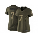 Women's Nike San Francisco 49ers #7 Matt Barkley Limited Green Salute to Service NFL Jersey