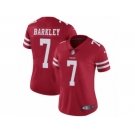 Women's Nike San Francisco 49ers #7 Matt Barkley Vapor Untouchable Limited Red Team Color NFL Jersey