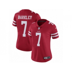 Women's Nike San Francisco 49ers #7 Matt Barkley Vapor Untouchable Limited Red Team Color NFL Jersey
