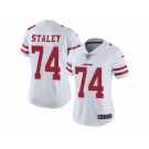 Women's Nike San Francisco 49ers #74 Joe Staley Vapor Untouchable Limited White NFL Jersey