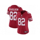 Women's Nike San Francisco 49ers #82 Logan Paulsen Vapor Untouchable Limited Red Team Color NFL Jersey