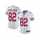 Women's Nike San Francisco 49ers #82 Logan Paulsen Vapor Untouchable Limited White NFL Jersey