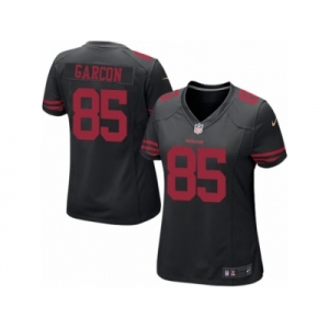 Women's Nike San Francisco 49ers #85 Pierre Garcon Limited Black NFL Jersey