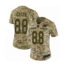 Women's Nike San Francisco 49ers #88 Garrett Celek Limited Camo 2018 Salute to Service NFL Jersey