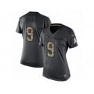 Women's Nike San Francisco 49ers #9 Robbie Gould Limited Black 2016 Salute to Service NFL Jersey