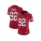 Women's Nike San Francisco 49ers #92 Quinton Dial Vapor Untouchable Limited Red Team Color NFL Jersey