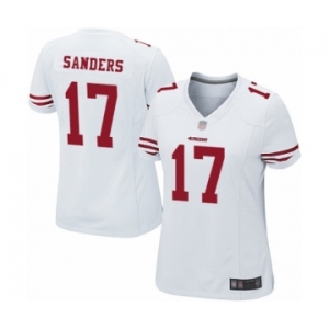 Women's San Francisco 49ers #17 Emmanuel Sanders Game White Football Jersey
