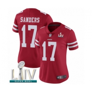 Women's San Francisco 49ers #17 Emmanuel Sanders Red Team Color Vapor Untouchable Limited Player Super Bowl LIV Bound Football Jersey