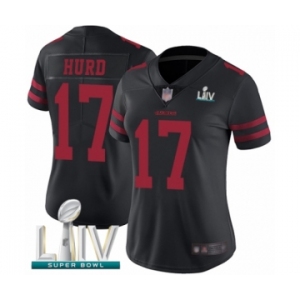 Women's San Francisco 49ers #17 Jalen Hurd Black Vapor Untouchable Limited Player Super Bowl LIV Bound Football Jersey
