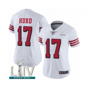 Women's San Francisco 49ers #17 Jalen Hurd Limited White Rush Vapor Untouchable Super Bowl LIV Bound Football Jersey