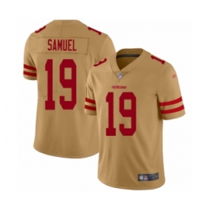 Women's San Francisco 49ers #19 Deebo Samuel Limited Gold Inverted Legend Football Jersey