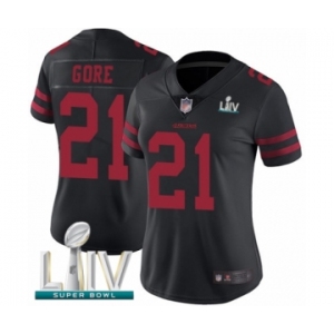 Women's San Francisco 49ers #21 Frank Gore Black Vapor Untouchable Limited Player Super Bowl LIV Bound Football Jersey
