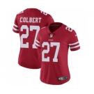 Women's San Francisco 49ers #27 Adrian Colbert Red Team Color Vapor Untouchable Limited Player Football Jersey