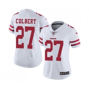 Women's San Francisco 49ers #27 Adrian Colbert White Vapor Untouchable Limited Player Football Jersey