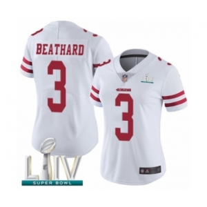 Women's San Francisco 49ers #3 C. J. Beathard White Vapor Untouchable Limited Player Super Bowl LIV Bound Football Jersey