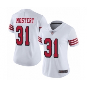Women's San Francisco 49ers #31 Raheem Mostert Limited White Rush Vapor Untouchable Football Jersey