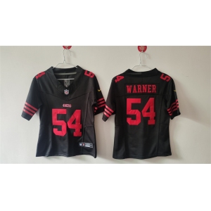 Women's San Francisco 49ers #54 Fred Warner Black F.U.S.E Vapor Untouchable Stitched Jersey