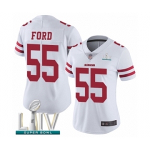 Women's San Francisco 49ers #55 Dee Ford White Vapor Untouchable Limited Player Super Bowl LIV Bound Football Jersey
