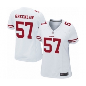 Women's San Francisco 49ers #57 Dre Greenlaw Game White Football Jersey
