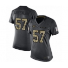 Women's San Francisco 49ers #57 Dre Greenlaw Limited Black 2016 Salute to Service Football Jersey
