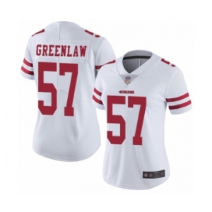 Women's San Francisco 49ers #57 Dre Greenlaw White Vapor Untouchable Limited Player Football Jersey