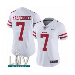 Women's San Francisco 49ers #7 Colin Kaepernick White Vapor Untouchable Limited Player Super Bowl LIV Bound Football Jersey