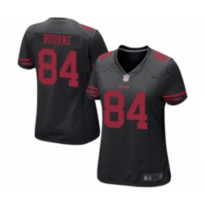 Women's San Francisco 49ers #84 Kendrick Bourne Game Black Football Jersey