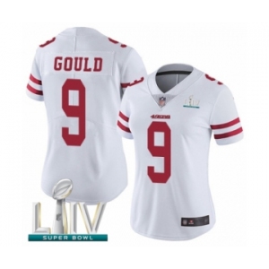 Women's San Francisco 49ers #9 Robbie Gould White Vapor Untouchable Limited Player Super Bowl LIV Bound Football Jersey