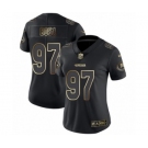 Women's San Francisco 49ers #97 Nick Bosa Black Gold Vapor Untouchable Limited Football Jersey