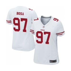 Women's San Francisco 49ers #97 Nick Bosa Game White Football Jersey